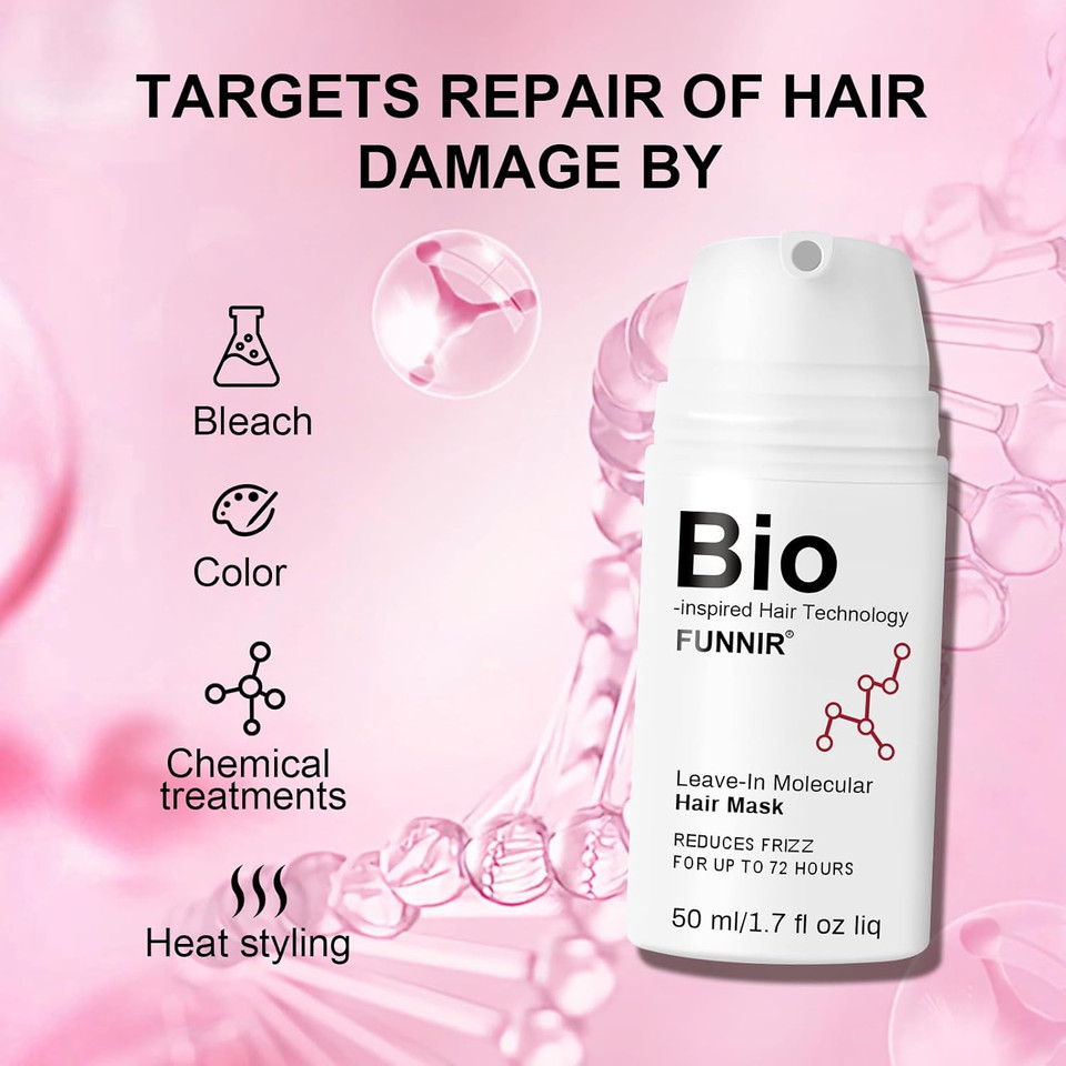 Intensive Leave-In Conditioner, Moisture Hair Mask For Dry, Damaged Hair, Deeply Hydrates, Softens, Smooths, And Adds Shine | All Hair Types | 50Ml/1.7 Fl Oz