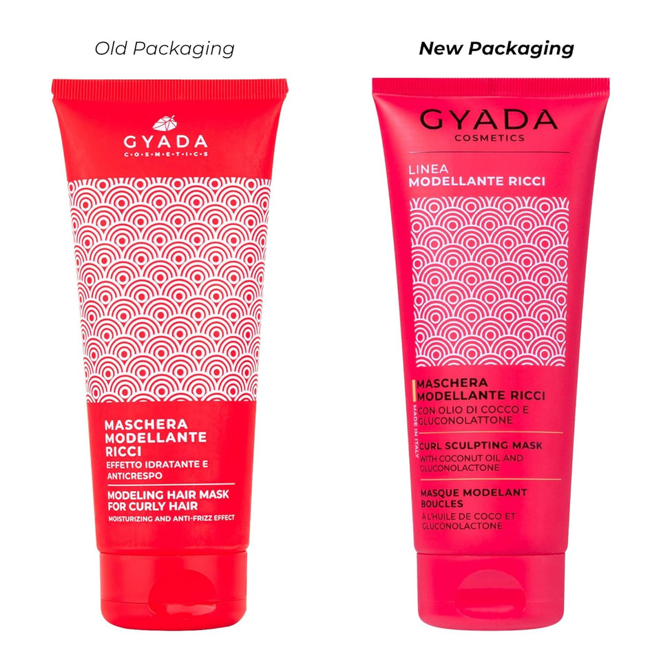 Gyada Curl Defining Mask - Moisturizing And Anti-Frizz Curl Modeling Conditioner - Based On Vine Sap And Fermented Rice Water - Vegan & Green Formula - Cruelty Free - 6,76 Fl Oz