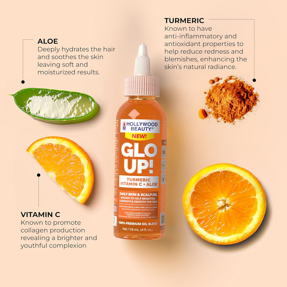 Hollywood Beauty Level Up! Daily Hair, Scalp & Skin Oil Trio (3 Products)