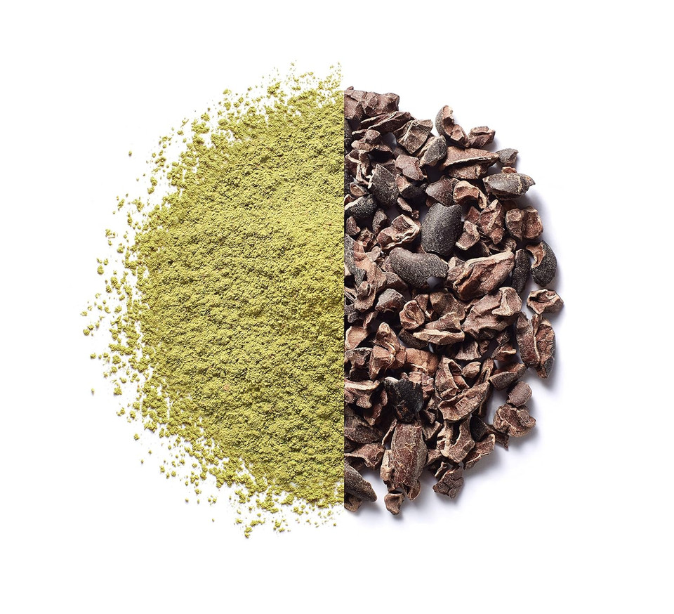 Paromi Tea Matcha With Cocoa 35 Grams, Organic Stone-Ground Organic Green Tea With Organic Cocoa, Serve Hot Or Iced, Blend, Whisk, Stir, Or Shake Into Water Or Milk