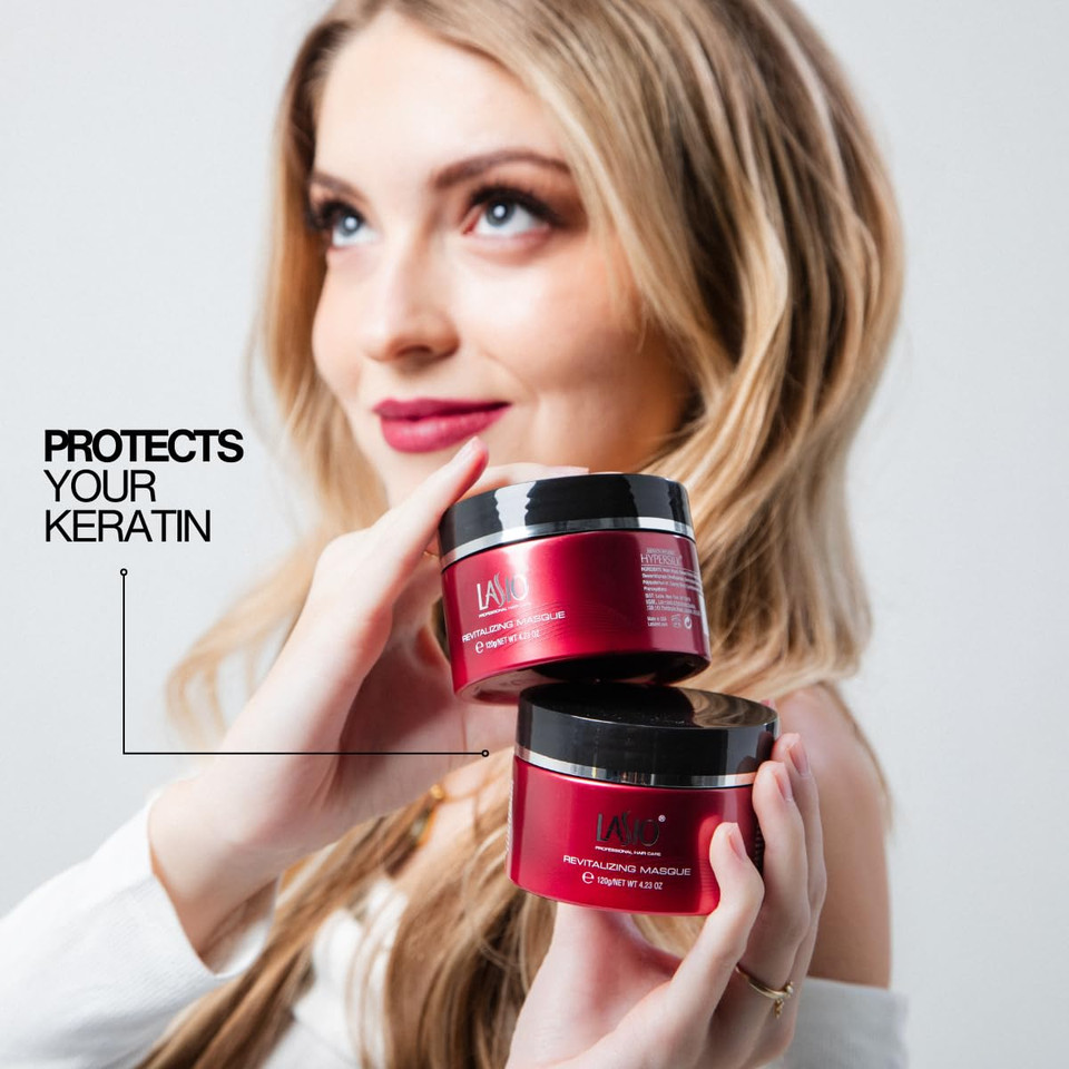 Lasio Hypersilk Revitalizing Hair Masque  Deep Conditioning & Hair Repair With Cocamide Oil & Keratin  Enhances Keratin Treatment Longevity  For Dry, Damaged & Color-Treated Hair  4.43 Oz Lasio Hypersilk Revitalizing Hair Masque  Deep Conditioning & Hair Repair With Cocamide Oil & Keratin  Enhances Keratin Treatment Longevity  For Dry, Damaged & Color-Treated Hair  4.43 Oz