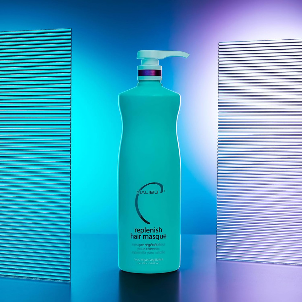 Malibu C Replenish Hair Masque - Ultra Hydrating Deep Conditioner For Hair Repair - Reparative Formula With Avocado Oil For All Types & Textures