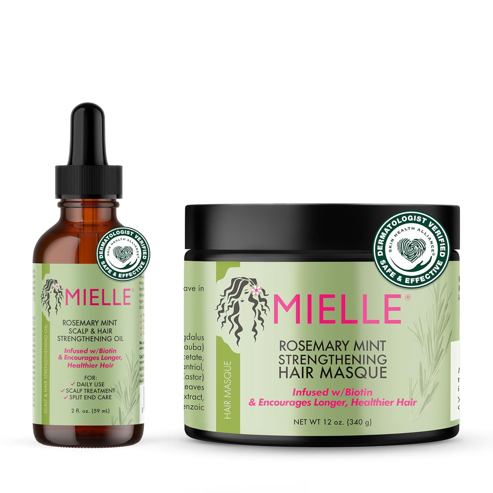Mielle Organics Rosemary Mint Scalp & Hair Oil And Hair Masque