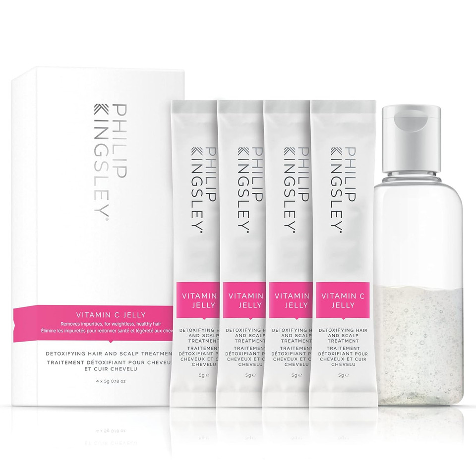 Philip Kingsley | Vitamin C Jelly Hair Mask And Scalp Treatment | Cleansing, Clarifying, For Build-Up Removal For Hair And Scalp | Achieve Shiny, And Radiant Hair In Minutes | 4 X 5G