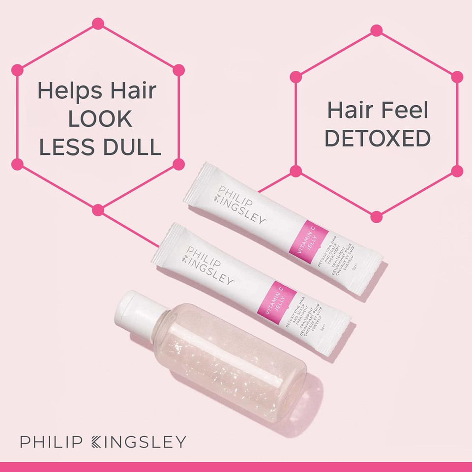 Philip Kingsley | Vitamin C Jelly Hair Mask And Scalp Treatment | Cleansing, Clarifying, For Build-Up Removal For Hair And Scalp | Achieve Shiny, And Radiant Hair In Minutes | 4 X 5G
