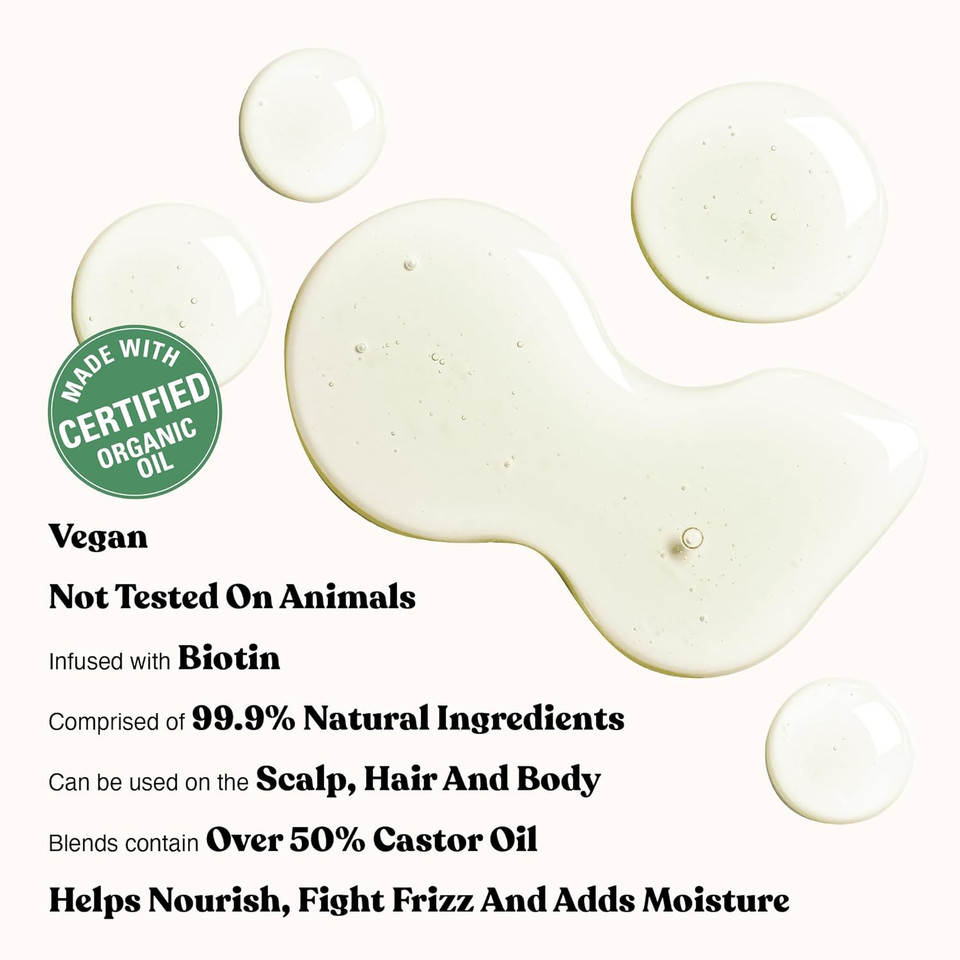 Red By Kiss Professional 99% Natural Hair Oil, Organic Vegan Oil Blend For Smooth & Nourish Hair, Biotin Infused, Hydration Add Shine & Moisturize Hair (Argan, 2.5 Fl Oz)