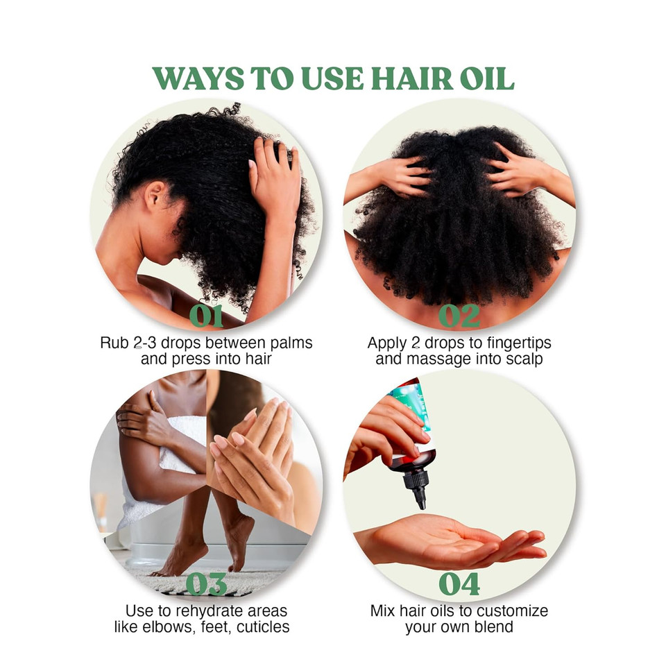 Red By Kiss Professional 99.9% Natural Hair Oil, Organic Vegan Oil Blend For Dry & Itchy Scalp Relief, Hydrating Biotin Infused, Nourish Add Shine & Smooth Hair (Tea Tree, 2.5 Fl Oz)