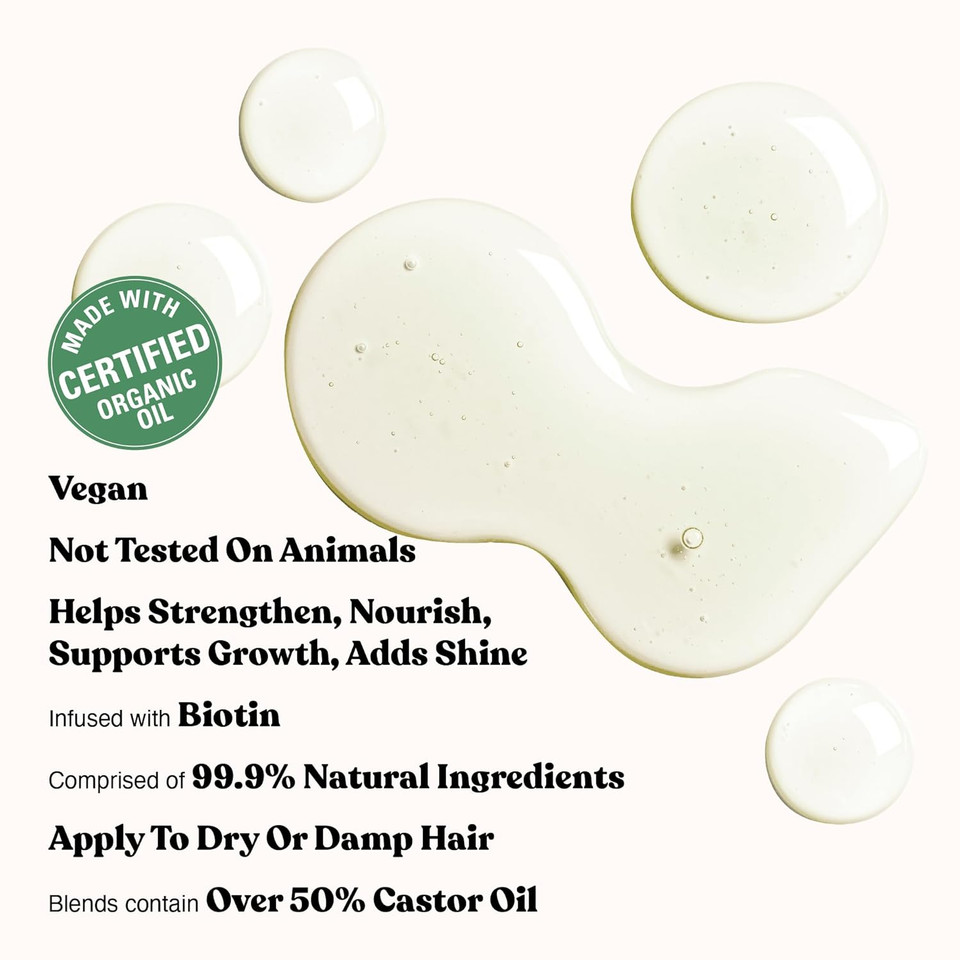 Red By Kiss Professional 99.9% Natural Hair Oil, Organic Vegan Oil Blend For Hair Growth & Nourish, Biotin Infused, Moisturize & Add Shine & Smooth (Rosemary, 2.5 Fl Oz)