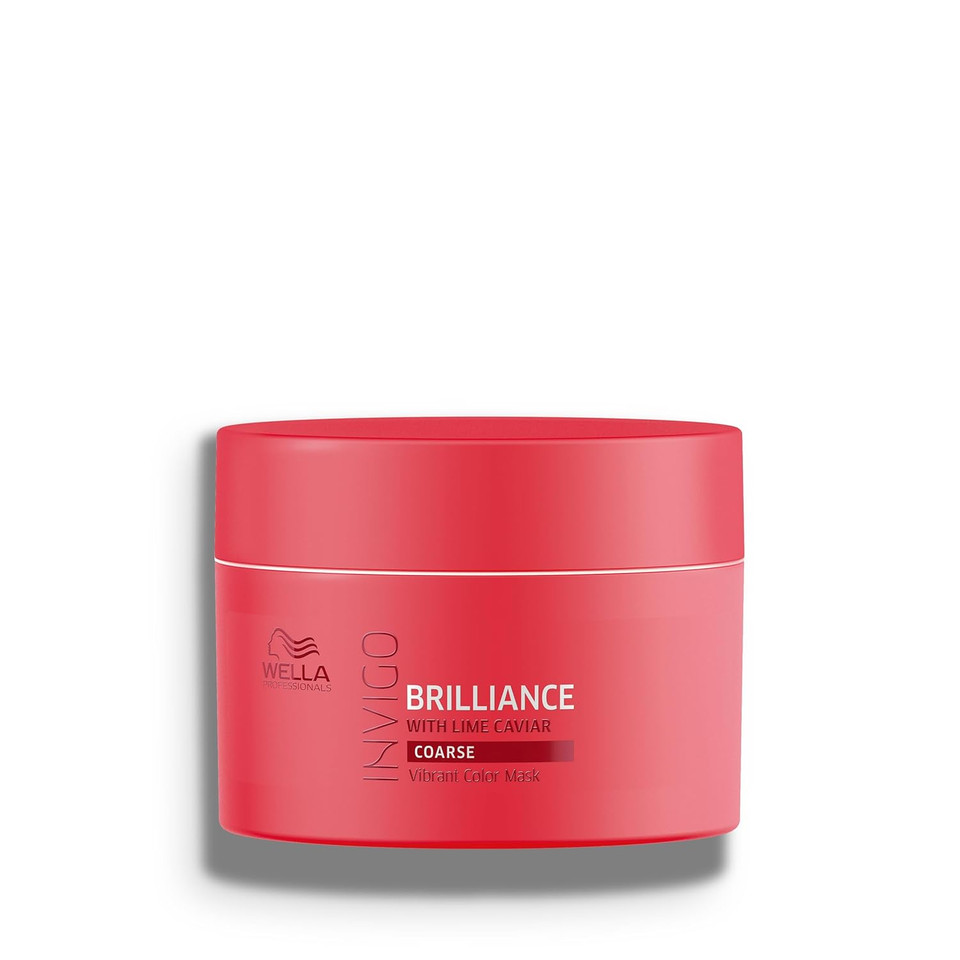Wella Professionals Invigo Brilliance Hair Mask For Coarse Colored Hair| Conditioning Treatment| Color Vibrancy Mask Wella Professionals Invigo Brilliance Hair Mask For Coarse Colored Hair| Conditioning Treatment| Color Vibrancy Mask