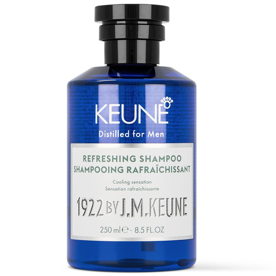 1922 By J.M. Keune Refreshing Shampoo, Invigorating & Cooling Cleanser For Men, 8.5 Fl Oz