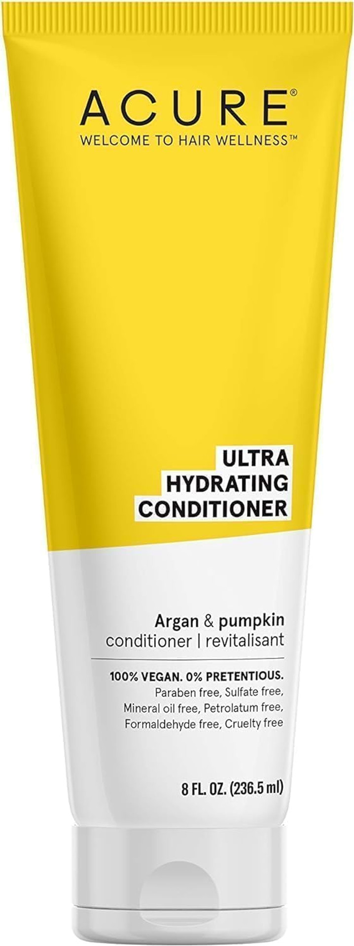 Acure Ultra Hydrating Conditioner  Deep Moisture & Nourishing Formula For Dry, Dehydrated Hair, Restores Softness & Shine, 8 Fl Oz