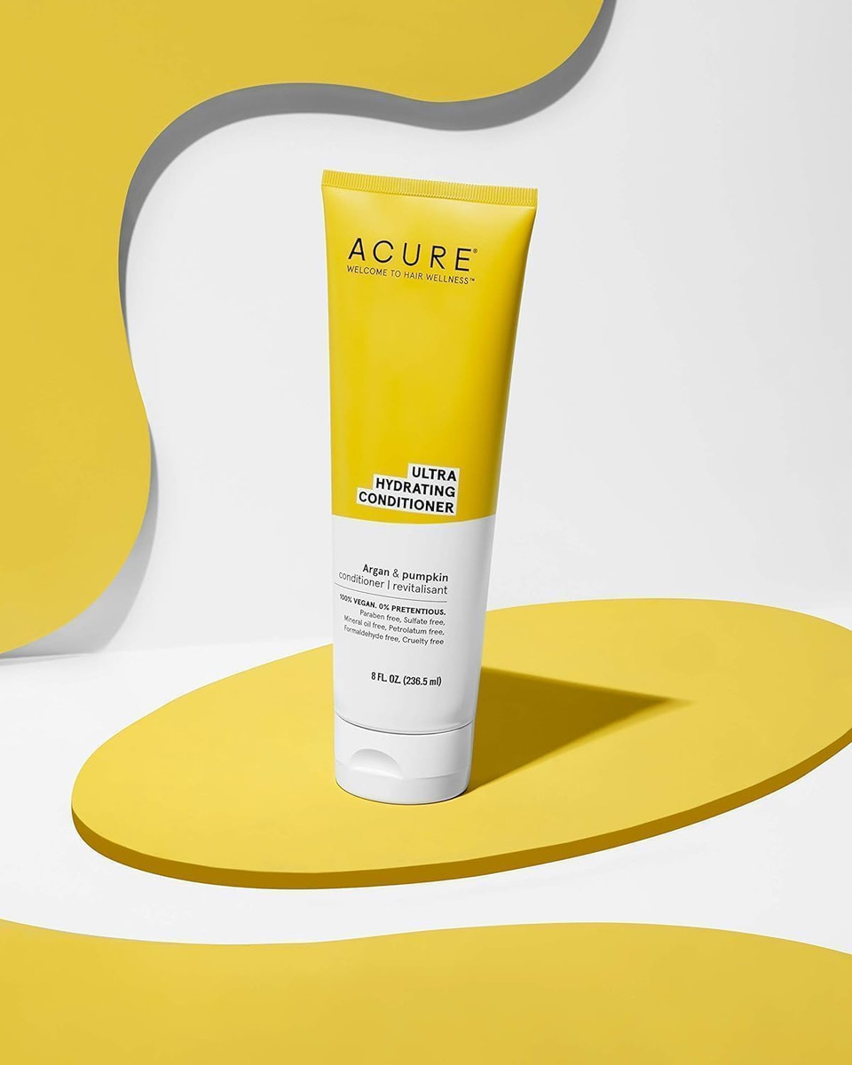 Acure Ultra Hydrating Conditioner  Deep Moisture & Nourishing Formula For Dry, Dehydrated Hair, Restores Softness & Shine, 8 Fl Oz