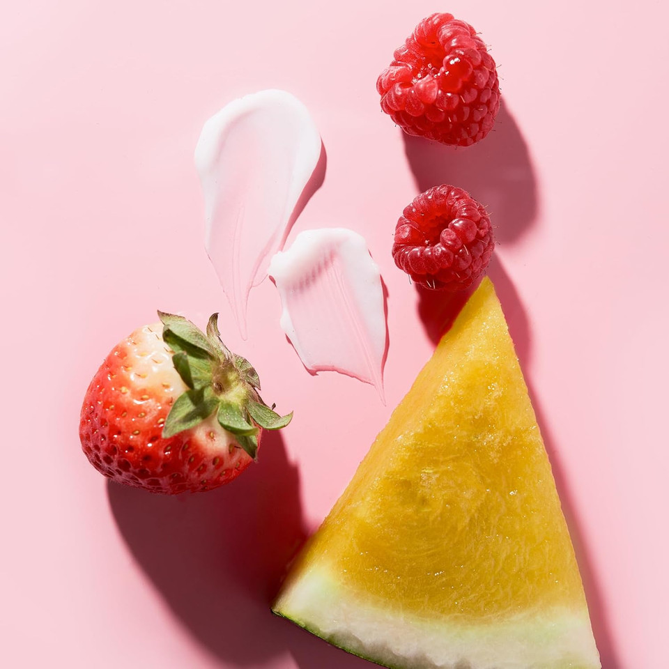 Adwoa Beauty Melonberry Cream To Spray Hair Milk Leave In Conditioner With Kalahari Melon, Strawberry And Raspberry Seed Oils For Kinky, Coily, Curly And Wavy Hair | 6.8 Oz