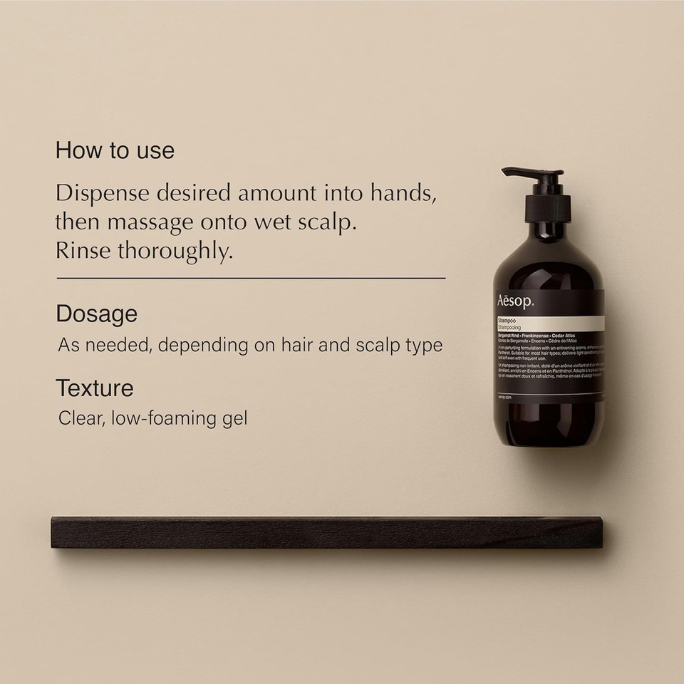 Aesop Volumizing Shampoo | Lifting Formulation For Volume And Body For Thin Or Fine Hair | Botanical Oils To Soften Hair And Add Shine | 16.9Oz / 500Ml