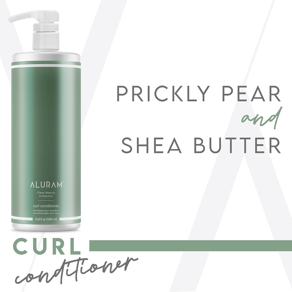 Aluram Curl Conditioner Clarifying Coconut Water Infused Hydration Lightweight Moisture For Curly Hair Fl Oz