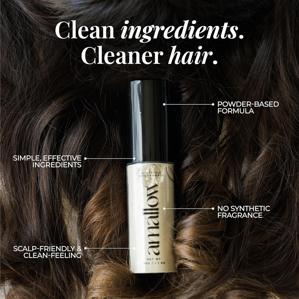 Non Toxic Dry Shampoo Powder  With Organic Ingredients - Arrowroot, Bentonite Clay, Aloe Vera, & Essential Oils  No Talc, No Aerosol - Men & Women - Great For Travel Non Toxic Dry Shampoo Powder  With Organic Ingredients - Arrowroot, Bentonite Clay, Aloe Vera, & Essential Oils  No Talc, No Aerosol - Men & Women - Great For Travel