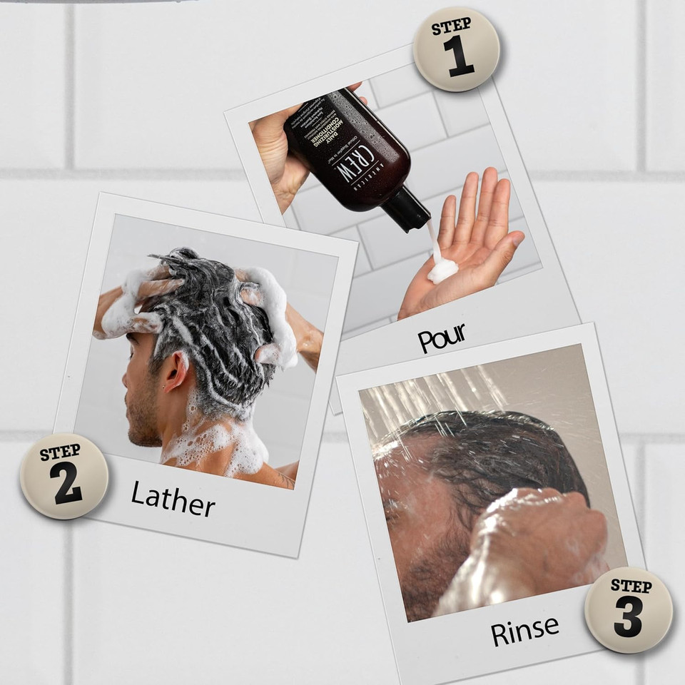 American Crew Conditioner For Men, Daily Moisturizer, Naturally Derived, Vegan Formula, Citrus Mint Fragrance, 15.2 Fl Oz