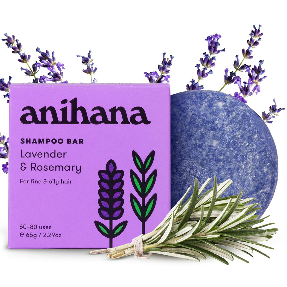 Anihana Conditioner Bar For Thin Fine Oily Hair Gives Hair Volume & Body Natural Healthy Look And Shine Paraben Free Lavender And Lemon 2.1 Oz