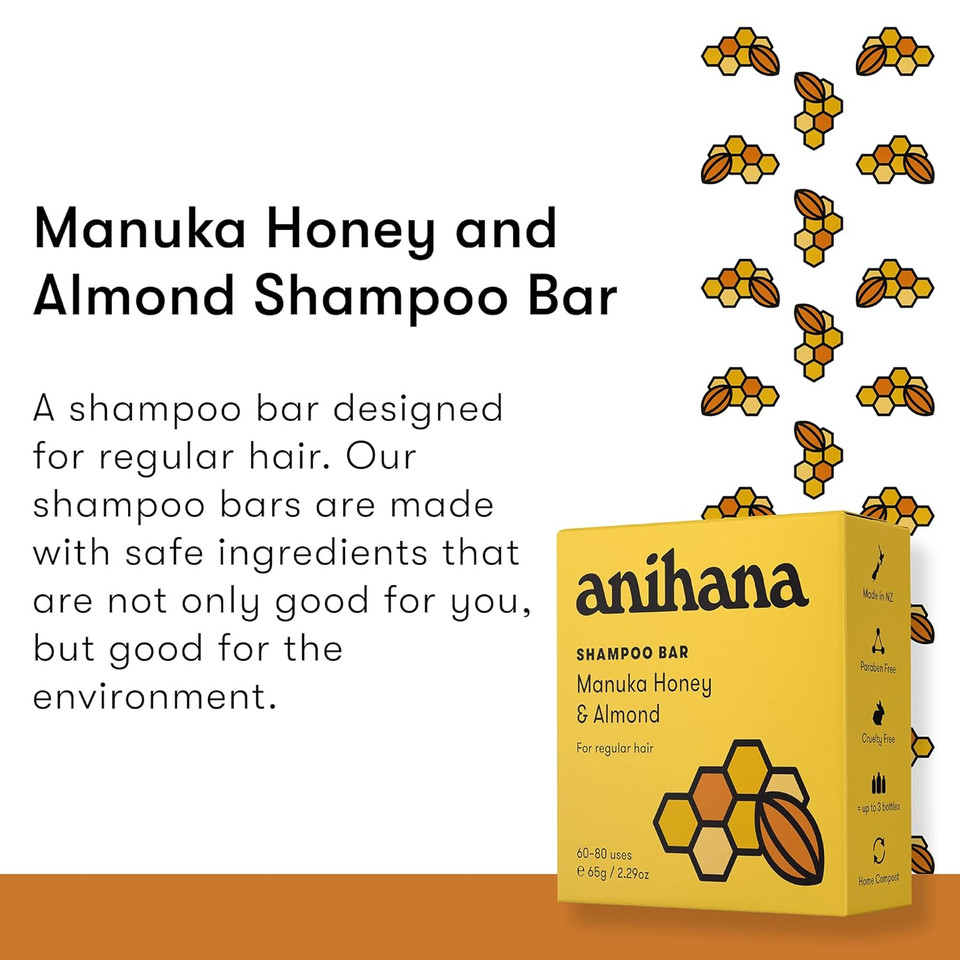 Anihana Shampoo And Conditioner Bars For Regular Normal Hair, Clean Purifying, Natural Healthy Look And Shine, Paraben Free