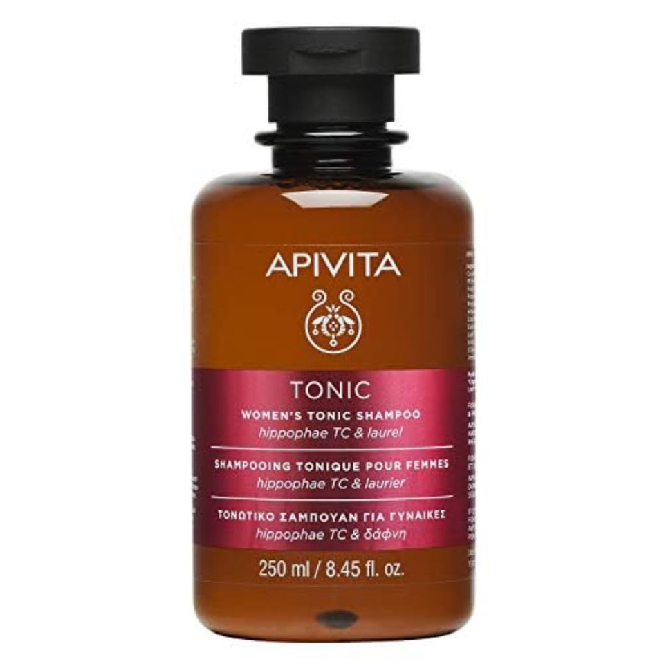 Apivita Tonic Women'S Shampoo For Thinning Hair | Strengthens & Promotes Hair Growth With Hippophae Tonic Complex, Laurel & Propolis, Silicone-Free