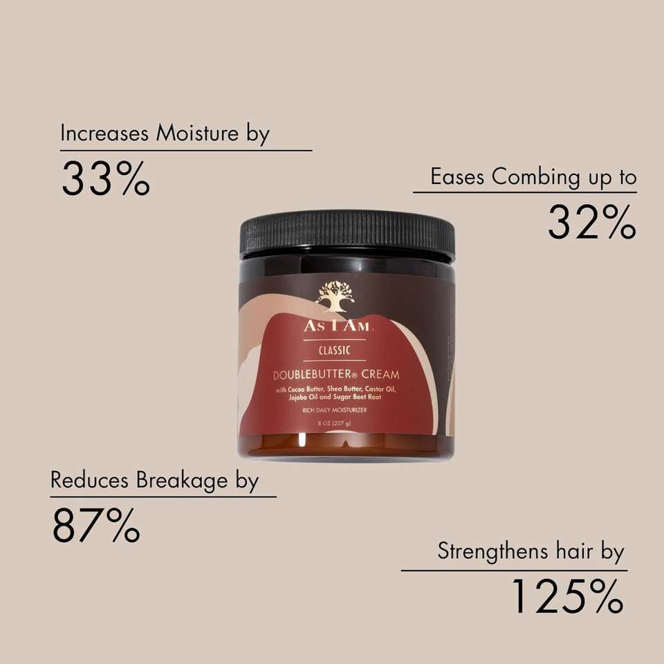 As I Am Double Butter Rich Daily Moisturizer, 16 Ounce