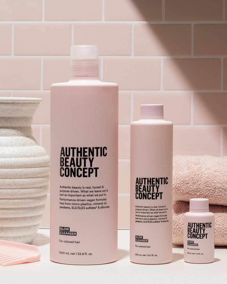 Authentic Beauty Concept Glow Cleanser | Shampoo | Color Treated Hair | Preserves Color, Seals Cuticle | Vegan & Cruelty-Free | Sulfate-Free