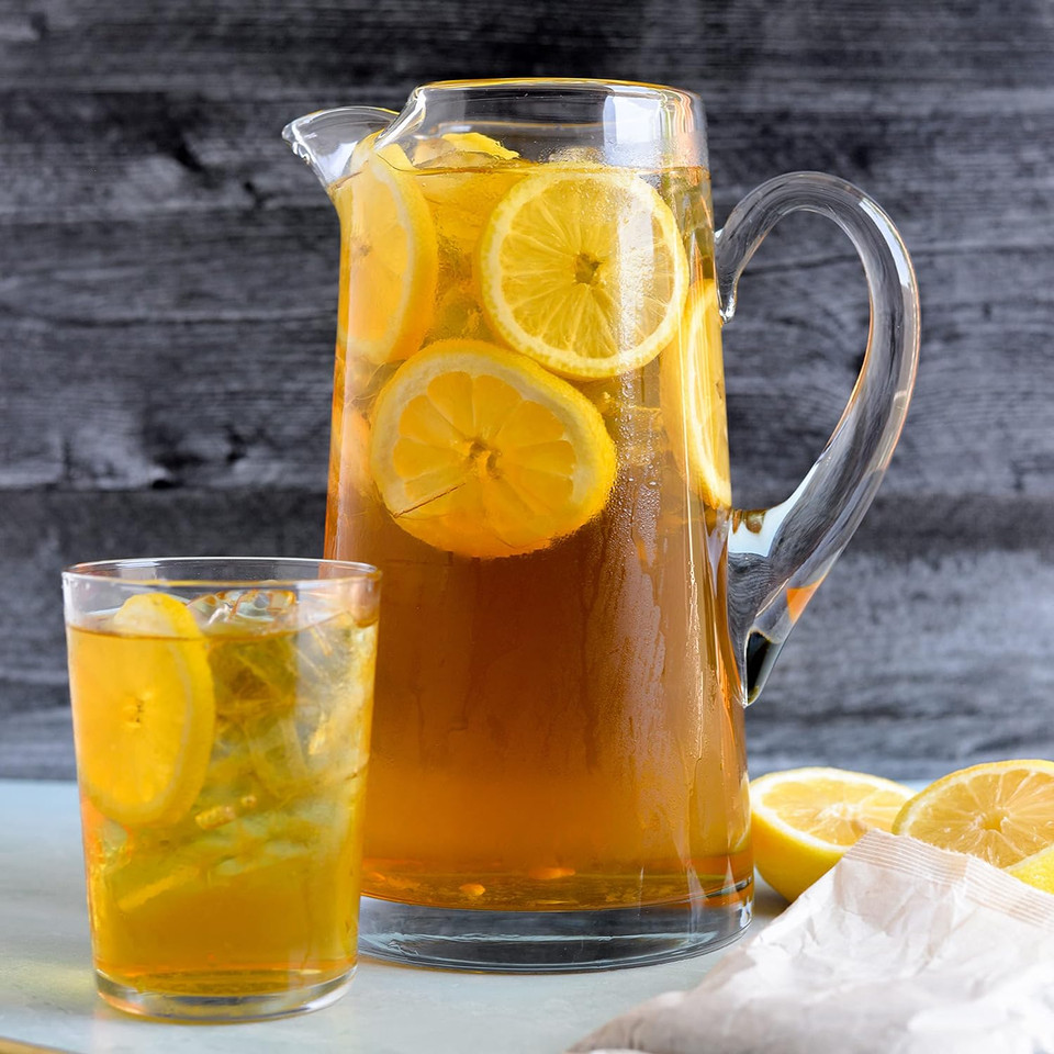 Teatulia Organic Ginger Green + Lemongrass Iced Tea Pitcher Bags (24 Jumbo Tea Bags - Brews 1.5 Gallons) | 100% Compostable | Unsweetened Iced Tea