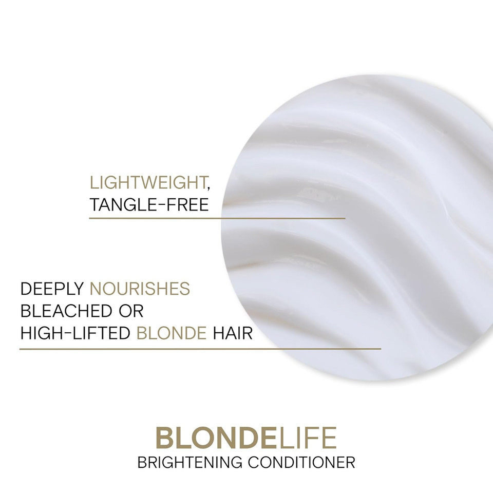 Joico Blonde Life Brightening Conditioner | For Blonde Hair | Illuminate Hydration & Softness | Add Softness & Smoothness | Sulfate Free | With Monoi & Tamanu Oil