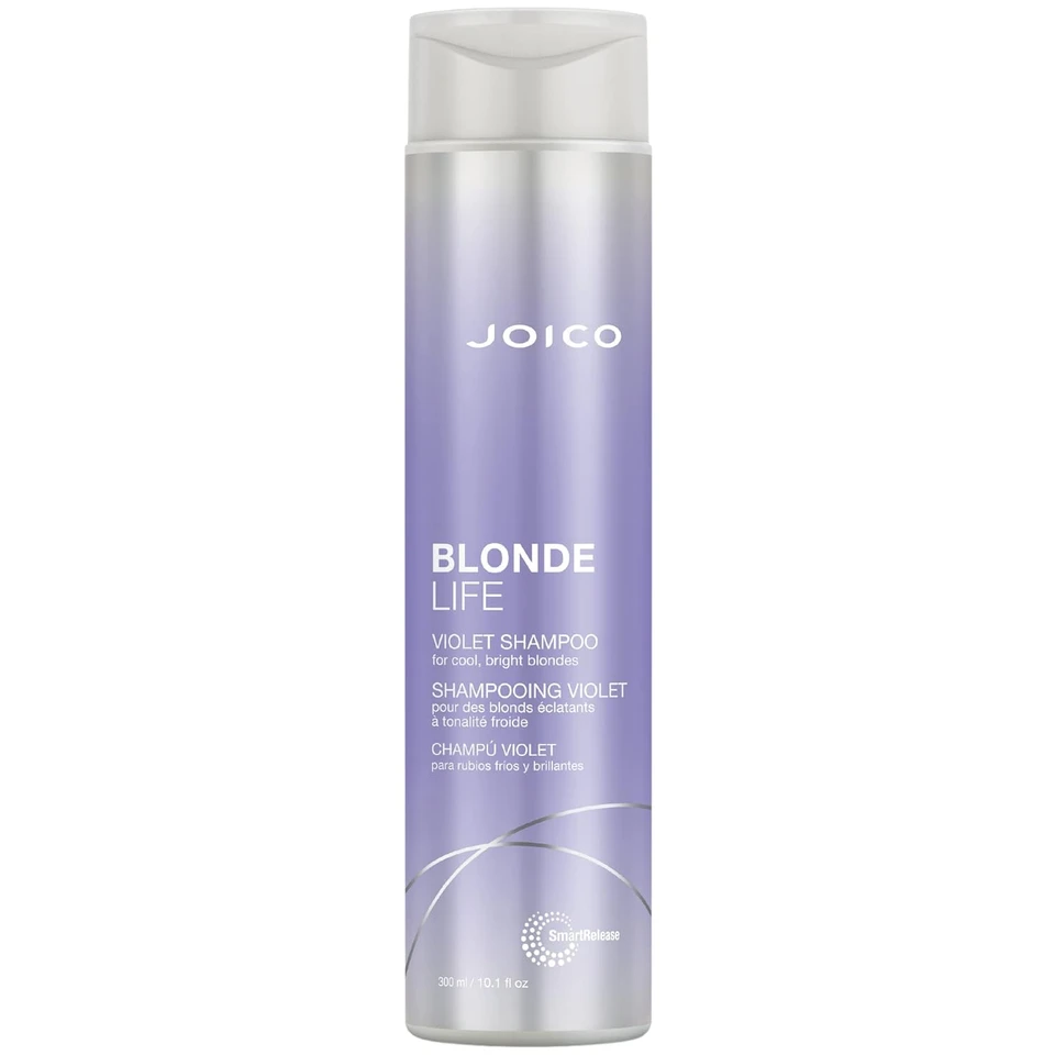 Joico Blonde Life Violet Shampoo | For Cool & Bright Blonde Hair | Neutralize Brassy Tones | Banish Yellow Tones | Boost Shine | Sulfate Free | With Monoi & Tamanu Oil