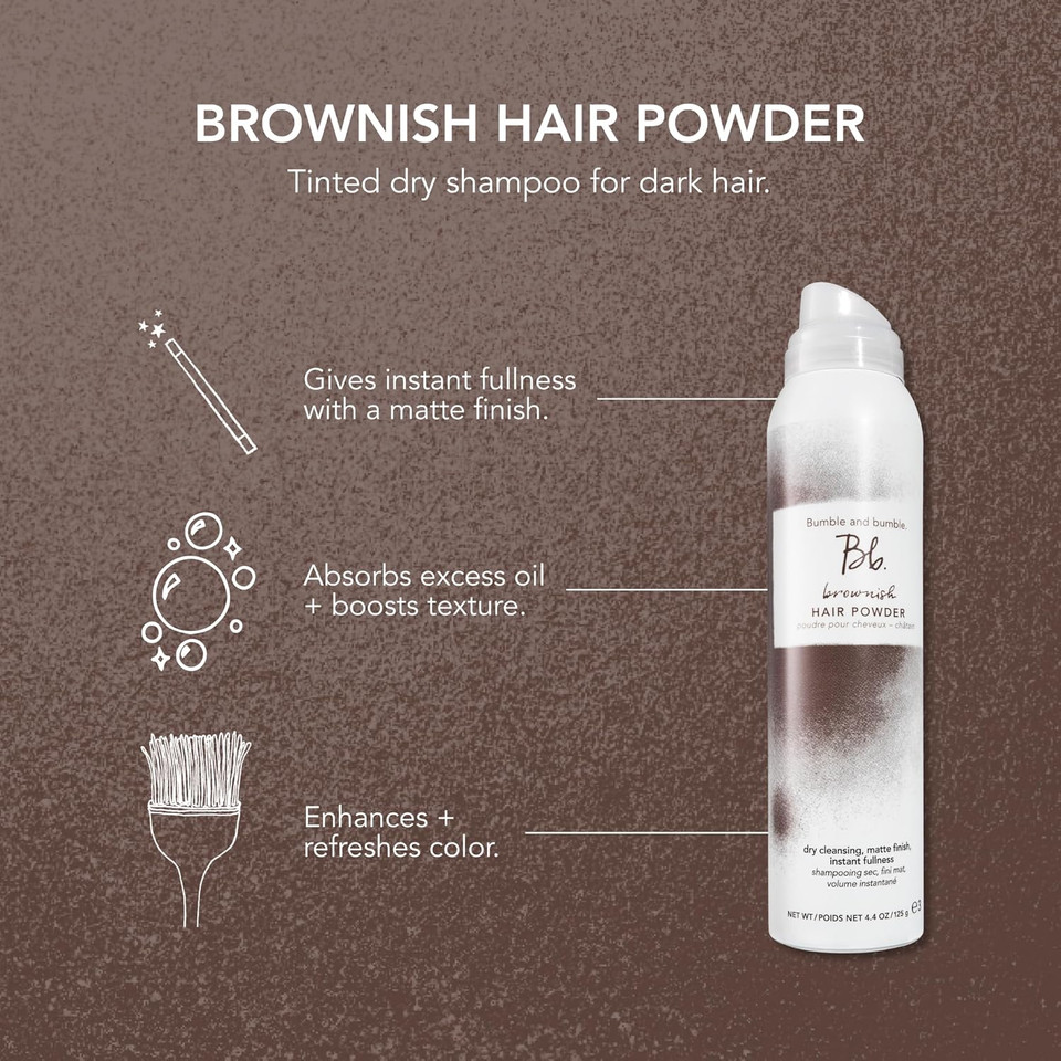 Bumble And Bumble. Brownish Tinted Dry Shampoo | Volumizing, Root Coverage + Dry Cleanse | Brown Tint, 4.4 Ounce