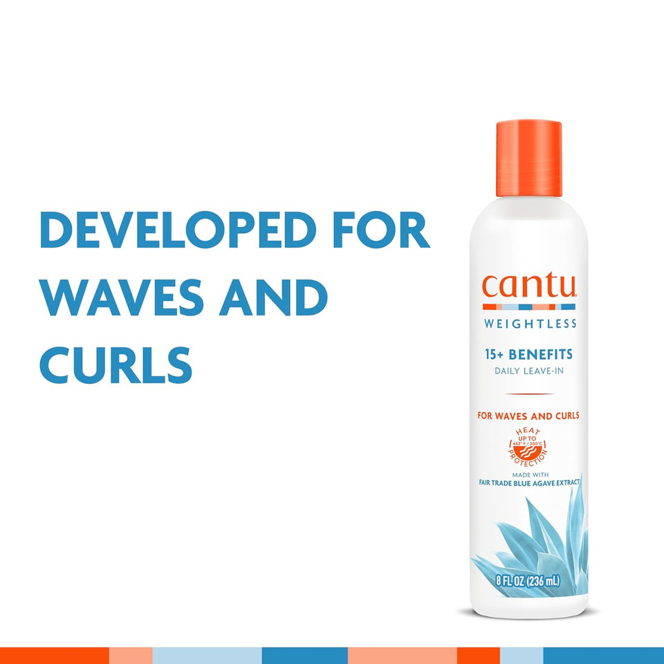 Cantu Weightless Daily Leave-In Cream, 8 Fl Oz
