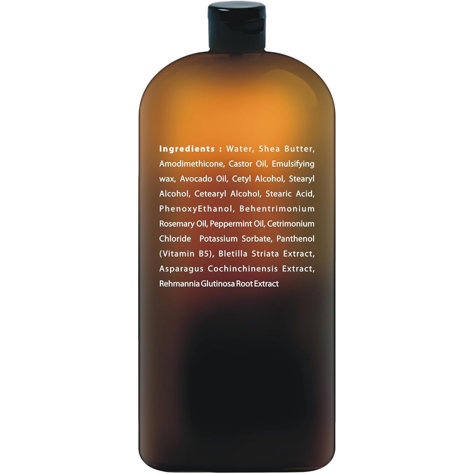 Castor Oil Conditioner - An Anti Hair Loss Conditioner Thickening Formula For Hair Regrowth, Anti Thinning Sulfate Free For Men & Women Anti Dandruff Treatment 16 Fl Oz