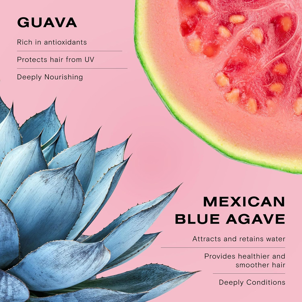 Ceremonia Guava Leave-In Conditioner Deep Hydration Repair Cream With Tamarind And Avocado, Jumbo Size 13.18 Fl Oz | 390 Ml