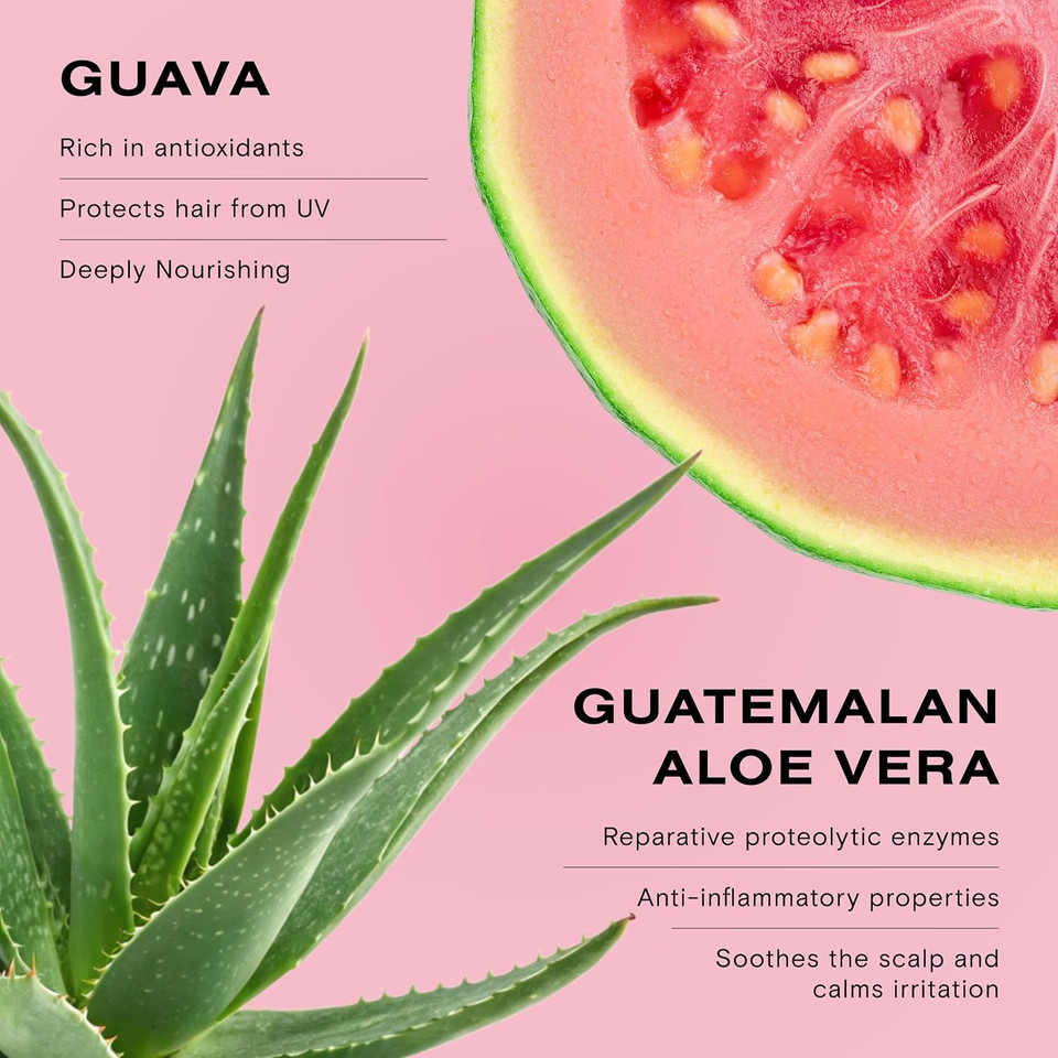 Ceremonia Guava Protect & Repair Shampoo With Aloe Vera For Damaged And Color Treated Hair, 1.69 Fl. Oz. | 50 Ml