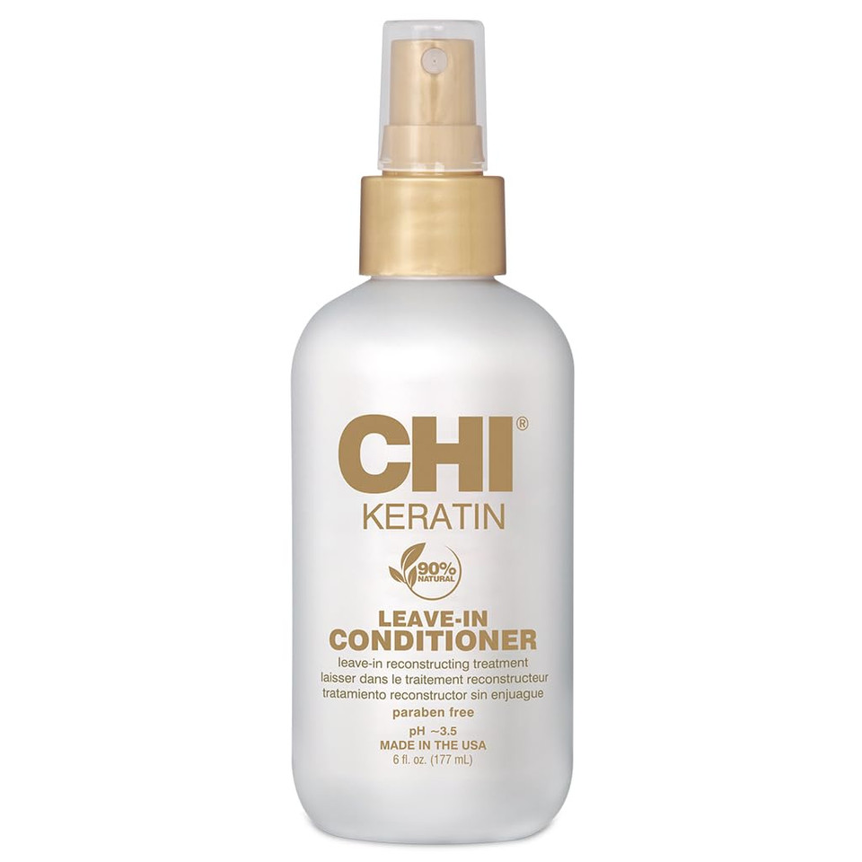Chi Keratin Leave-In Conditioner, Hydrating Conditioner For Restoring Softness & Preventing Breakage, Great For Daily Use, Sulfate-Free, 6 Oz