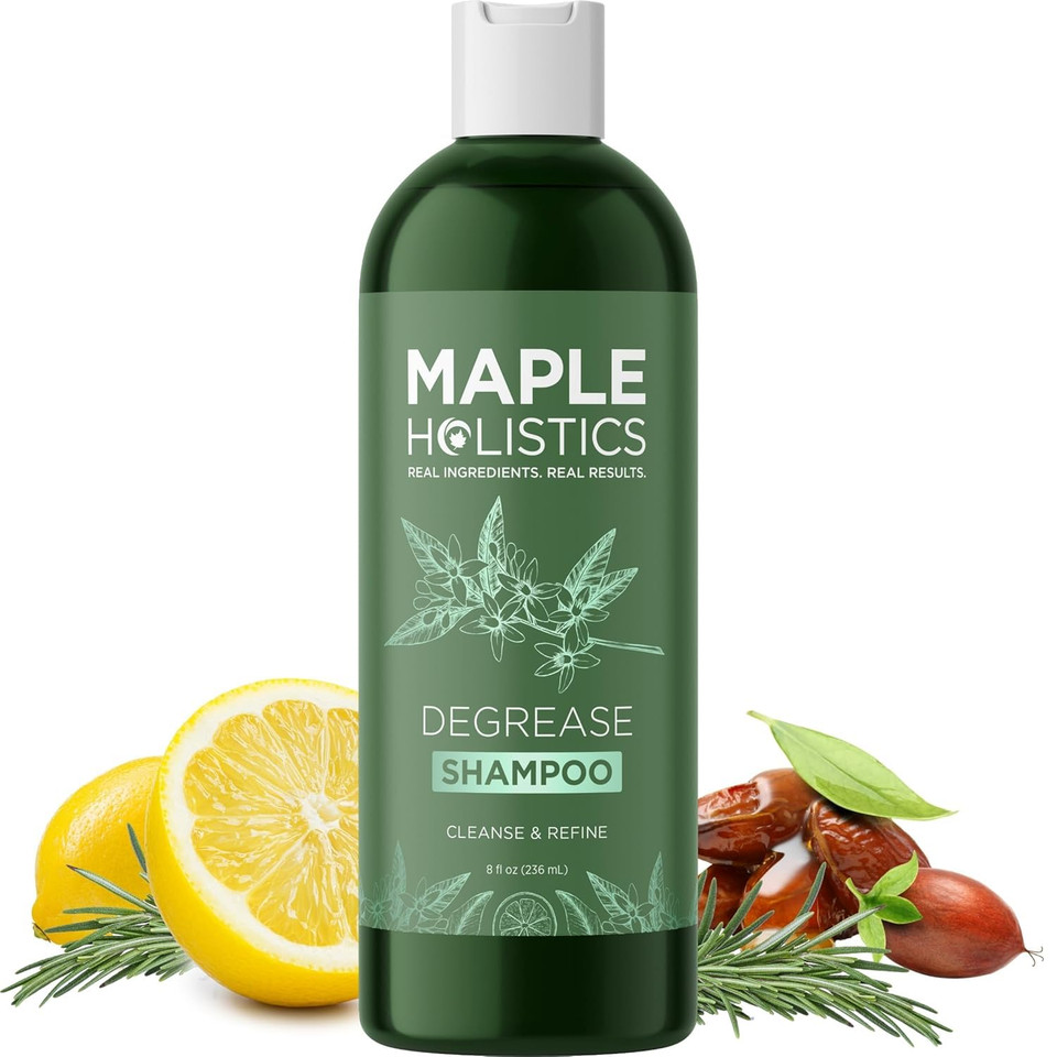 Clarifying Shampoo For Oily Hair And Scalp - Degrease Deep Cleansing Shampoo Build Up Remover With Rosemary Oil For Greasy Hair & Scalp - Vegan Color Safe Sulfate Paraben & Cruelty Free (16 Fl Oz)