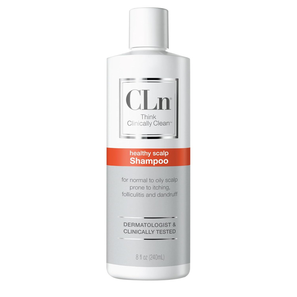 Cln® Shampoo - Clarifying Formula With Salicylic Acid, For Normal To Oily Scalp Prone To Folliculitis, Dandruff, Itchy & Flaky Scalp, Fragrance-Free & Paraben-Free, Travel Size 3 Fl. Oz