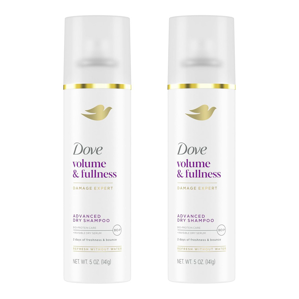 Dove Advanced Dry Shampoo Volume & Fullness Refresh & Revive Flat Hair Without Water For 2 Days Of Freshness & Bounce 1.15 Oz