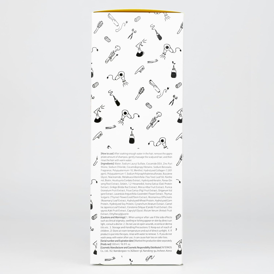 Elizavecca Cer-100 Collagen Coating Hair A+ Muscle Hell-Tornado Shampoo 500Ml/16.9 Fl.Oz. - Hair Shampoo Especially For Oily Hair | Hair Shampoo For Oily Hair Scalp | K-Beauty