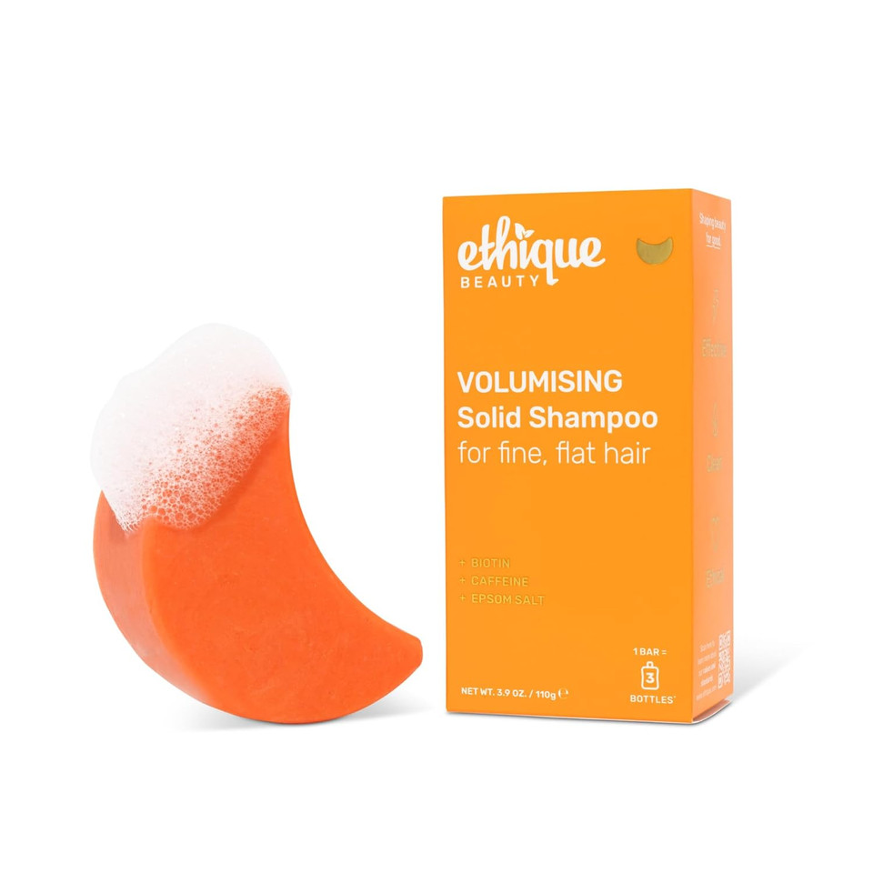 Ethique Volumizing Shampoo Bar With Biotin For Thin, Fine Hair - Plastic-Free, Vegan, Cruelty-Free, 3.88 Oz - Formerly Sweet & Spicy - Formerly Sweet & Spicy