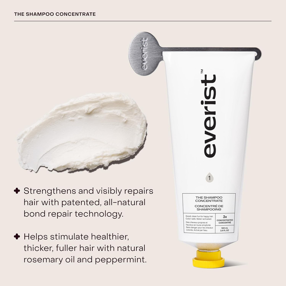 The Haircare Essentials Duo, Shampoo & Deep Conditioner, Repairs Hair, Ideal For Sensitive Scalp, Hydrating And Smoothing, Plant-Based, Color-Safe, 3.4 Fl Oz Each, Tins