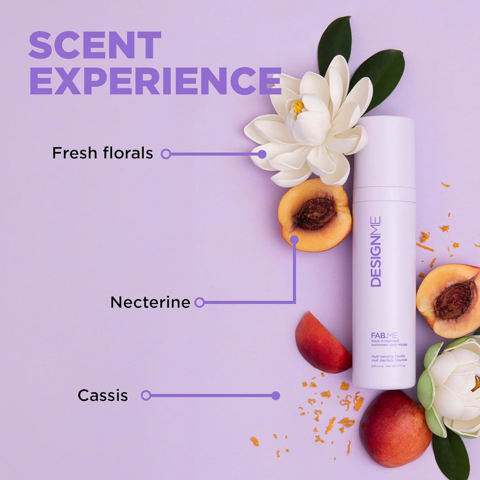 Fab.Me Leave-In Treatment By Designme | Multi-Benefit Leave In Conditioner For Curly Hair | Lightweight Dry Conditioner Spray For Hair | Hair Conditioner Spray For Manageability And Control