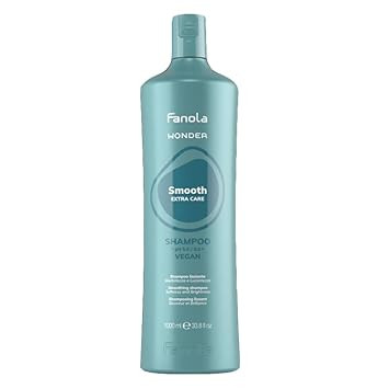 Fanola Smoothing Shampoo For Frizzy Hair - Deep Cleansing & Nourishing Hair Shampoo For Women & Men - Formulated With Cotton Oil To Make Straightening Easier (1000 Ml)