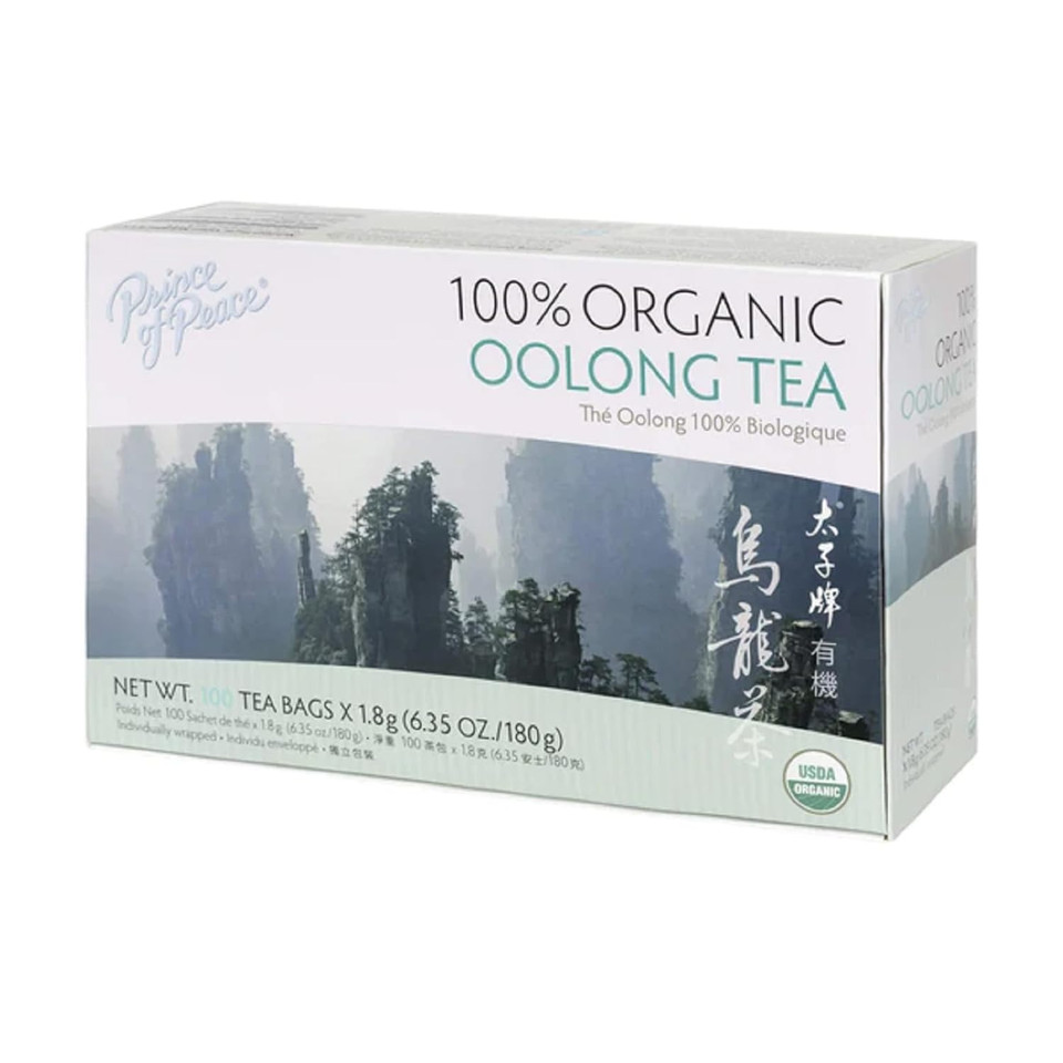 Prince Of Peace Organic Oolong Tea, 100 Tea Bags  100% Organic Black Tea  Unsweetened Black Tea  Lower Caffeine Alternative To Coffee  Herbal Health Benefits100 Count (Pack Of 1)