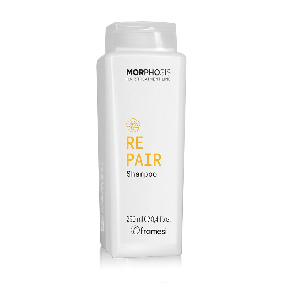 Framesi Morphosis Repair Shampoo, Moisturizes And Strengthens Hair, Natural Ingredients, Color Safe