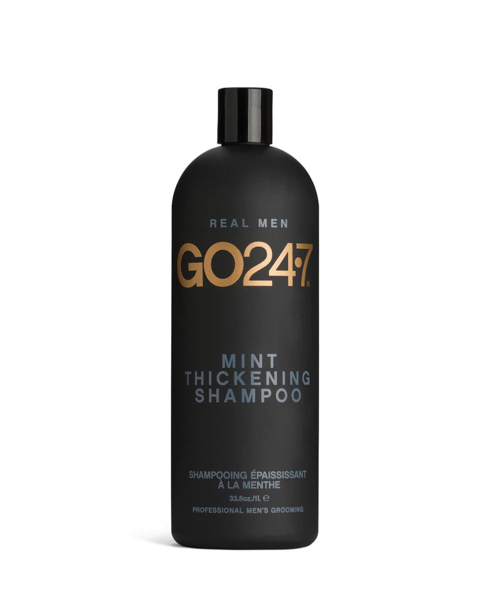 Go247 Real Men Mint Thickening Shampoo, 33.8 Fluid Ounce