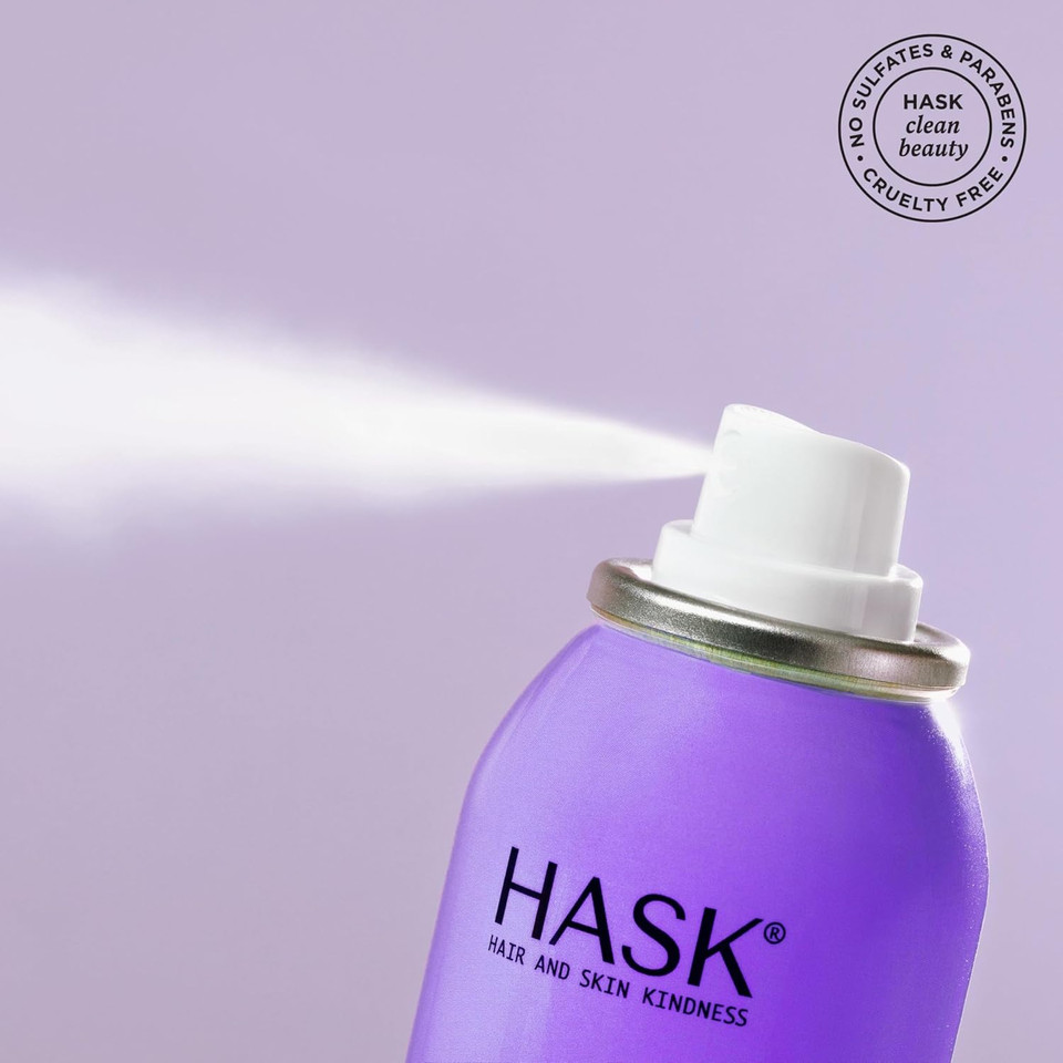 Hask Biotin Boost Thickening Dry Shampoo  Absorbs Oil, Adds Volume & Lift, Strengthens Strands, No Sulfates Or Parabens, Cruelty-Free  8.1Oz
