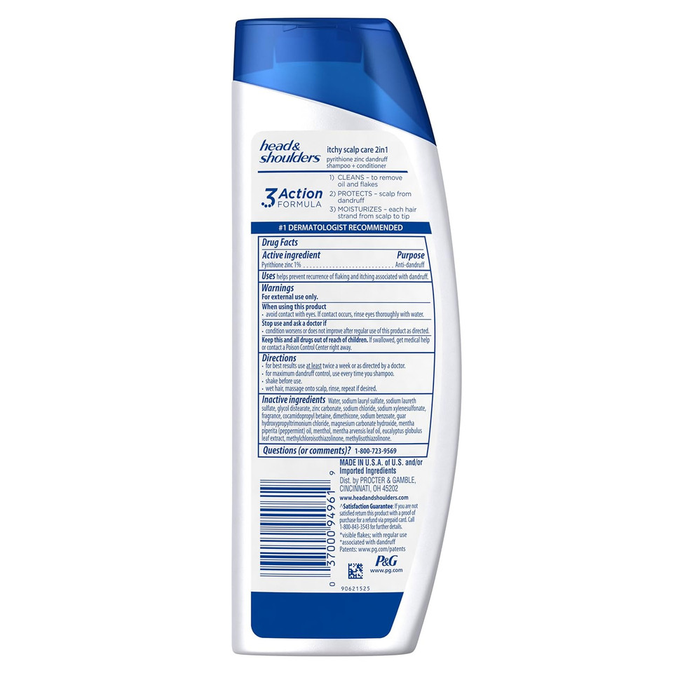 Head And Shoulders Itchy Scalp Care With Eucalyptus 2-In-1 Anti-Dandruff Shampoo + Conditioner 8.45 Fl Oz