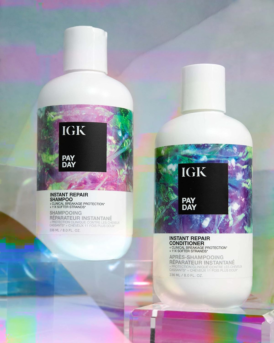 Igk Pay Day Instant Repair Conditioner | Bond-Building + Damage Repair | Vegan + Cruelty Free | 8 Oz