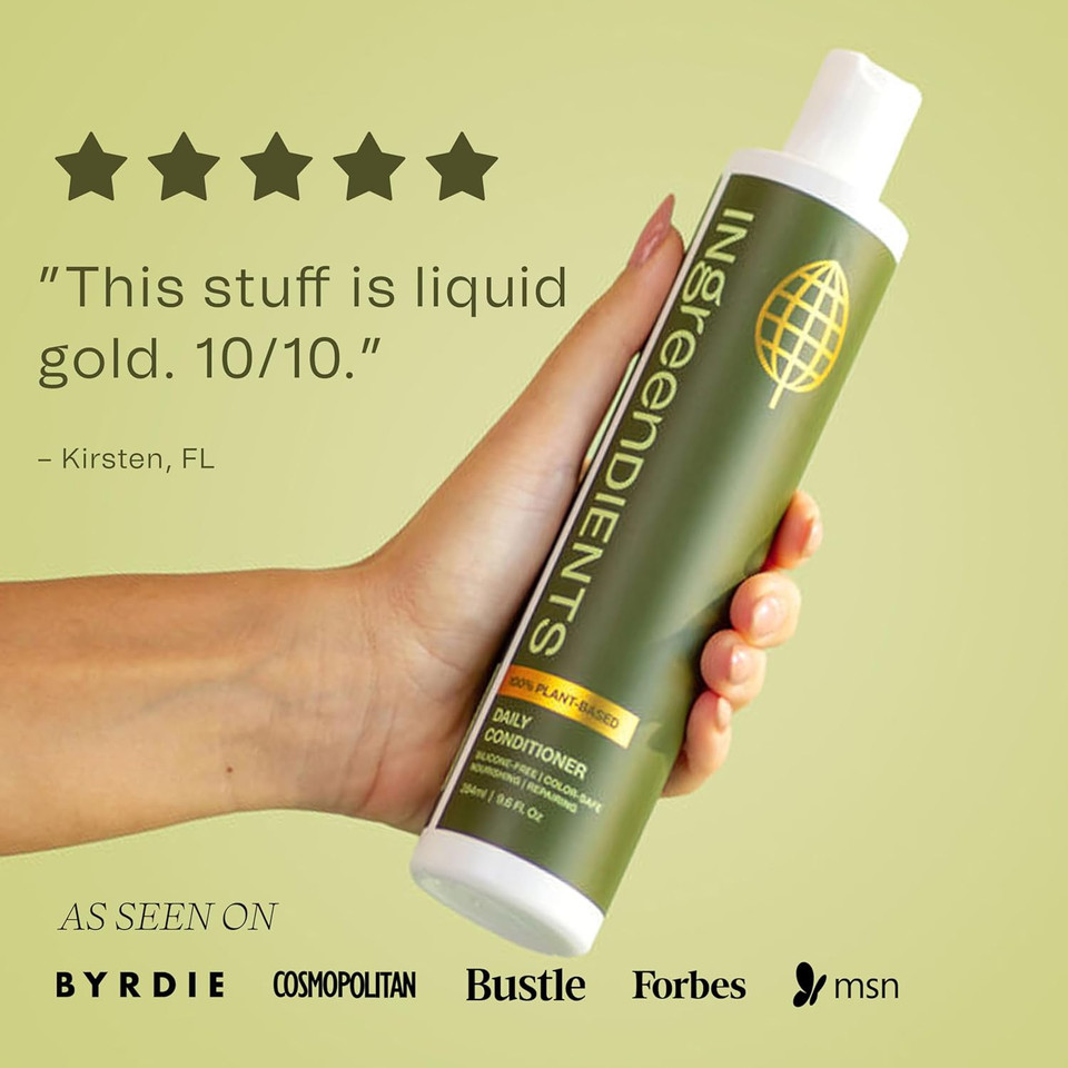 Detangler And Leave In Conditioner Made With Organic Ingredients - Sulfate-Free, Color-Safe, Silicone-Free, Cruelty-Free, Gluten Free (9.6 Fl Oz)